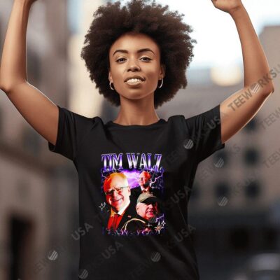 Tim Walz drink horse semen graphic women-t-shirt