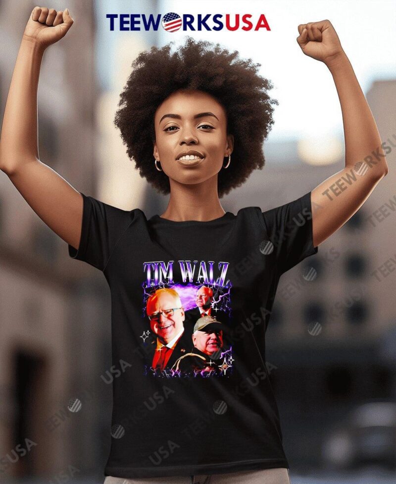 Tim Walz drink horse semen graphic women-t-shirt