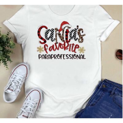 Santa’S Favorite Paraprofessional Shirt