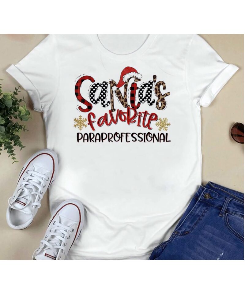 Santa’S Favorite Paraprofessional Shirt