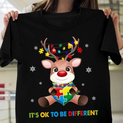 Reindeer It’S Ok To Be Different Shirt
