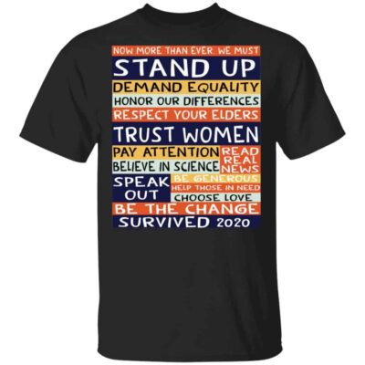 No More Than Ever We Must Stand Up Demand Equality Shirt