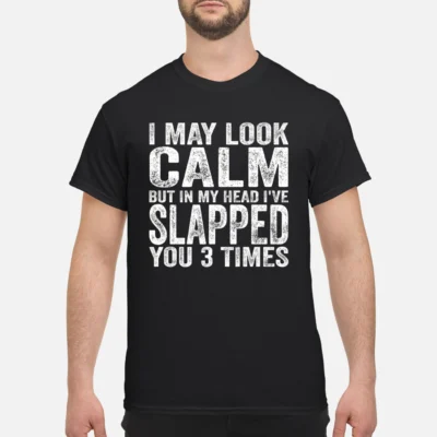 I May Look Calm But In My Head I’Ve Slapped You 3 Times Shirt