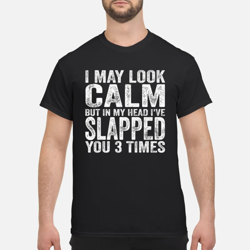 I May Look Calm But In My Head I’Ve Slapped You 3 Times Shirt