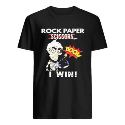 Rock Paper Scissors Boom I Win Shirt